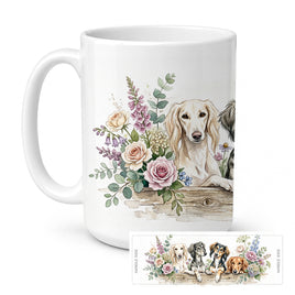 Caroline's Treasures Saluki Ceramic Coffee Mug 15 oz