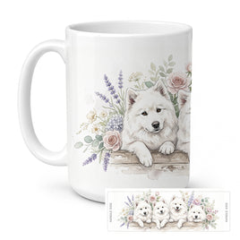 Caroline's Treasures Samoyed Ceramic Coffee Mug 15 oz