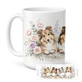 Caroline's Treasures Sheltie Ceramic Coffee Mug 15 oz
