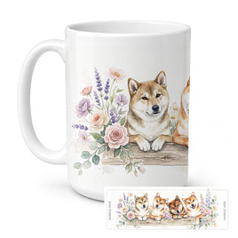 Caroline's Treasures Shiba Inu Ceramic Coffee Mug 15 oz