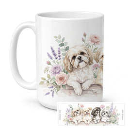 Caroline's Treasures Shih Tzu Ceramic Coffee Mug 15 oz