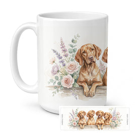 Caroline's Treasures Vizsla Ceramic Coffee Mug 15 oz