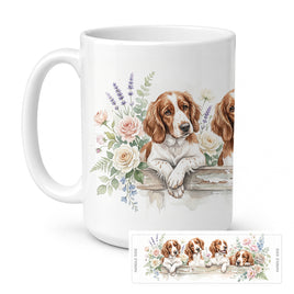 Caroline's Treasures Welsh Springer Spaniel Ceramic Coffee Mug 15 oz