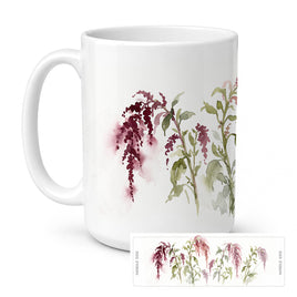 Caroline's Treasures Amaranths Flowers Ceramic Coffee Mug 15 oz