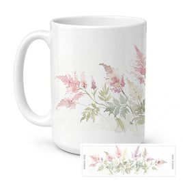 Caroline's Treasures Astilbe Flowers Ceramic Coffee Mug 15 oz