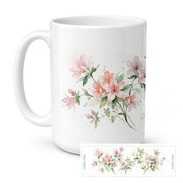 Caroline's Treasures Azaleas Flowers Ceramic Coffee Mug 15 oz