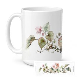 Caroline's Treasures Begonias Flowers Ceramic Coffee Mug 15 oz