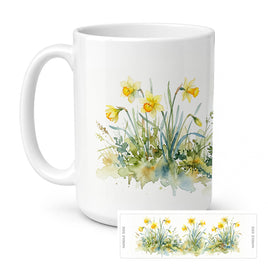 Caroline's Treasures Daffodils Flowers Ceramic Coffee Mug 15 oz