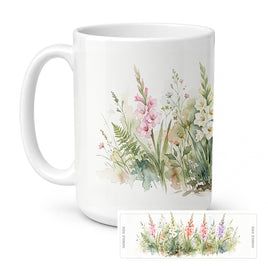 Caroline's Treasures Gladiolus Flowers Ceramic Coffee Mug 15 oz