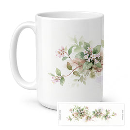 Caroline's Treasures Mayflowers Flowers Ceramic Coffee Mug 15 oz