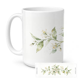 Caroline's Treasures Orange Blossom Flowers Ceramic Coffee Mug 15 oz
