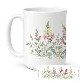 Caroline's Treasures Snapdragon Flowers Ceramic Coffee Mug 15 oz