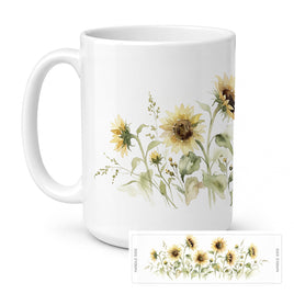 Caroline's Treasures Sunflowers Flowers Ceramic Coffee Mug 15 oz
