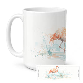 Caroline's Treasures Flamingo Birds Ceramic Coffee Mug 15 oz
