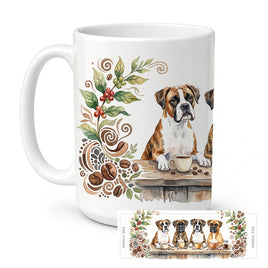 Caroline's Treasures Boxers Morning Coffee Ceramic Coffee Mug 15 oz Decorative Large C Handle