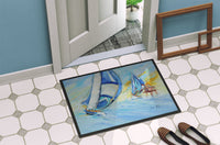 Sailboats and Middle Bay Lighthouse Indoor or Outdoor Mat 24x36 JMK1005JMAT