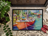 Red Sailboat Indoor or Outdoor Mat 24x36 JMK1028JMAT