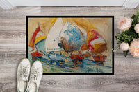 Buzzards Sailboat Race Indoor or Outdoor Mat 24x36 JMK1037JMAT