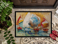Buzzards Sailboat Race Indoor or Outdoor Mat 24x36 JMK1037JMAT