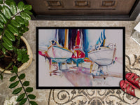 Sailboats in Dry Dock Indoor or Outdoor Mat 24x36 JMK1039JMAT