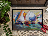 Sailboat Race in Dauphin Island Indoor or Outdoor Mat 24x36 JMK1040JMAT