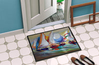 Sailboat Race in Dauphin Island Indoor or Outdoor Mat 24x36 JMK1040JMAT