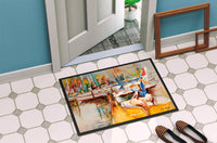 Sailboat  with Pelican Golden Days Indoor or Outdoor Mat 24x36 JMK1042JMAT