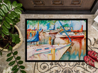 Sailboats at the Gazebo Indoor or Outdoor Mat 24x36 JMK1043JMAT