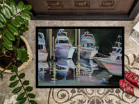 Deep Sea Fishing Boats Indoor or Outdoor Mat 24x36 JMK1048JMAT