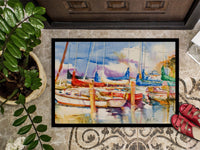 End Stall Sailboats Indoor or Outdoor Mat 24x36 JMK1049JMAT
