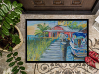Deep Sea Fishing Boat at LuLu's Indoor or Outdoor Mat 24x36 JMK1050JMAT