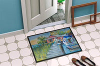 Deep Sea Fishing Boat at LuLu's Indoor or Outdoor Mat 24x36 JMK1050JMAT