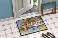 Deep Sea Fishing Boats at the Dock Indoor or Outdoor Mat 24x36 JMK1052JMAT