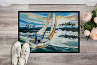 Sailboats on Lake Martin Indoor or Outdoor Mat 24x36 JMK1055JMAT
