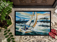 Sailboats on Lake Martin Indoor or Outdoor Mat 24x36 JMK1055JMAT