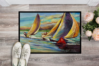 Knost Regatta Pass Christian Sailboats Indoor or Outdoor Mat 24x36 JMK1057JMAT