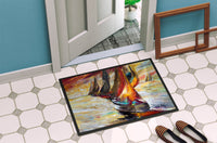 Red Sails Sailboat  Indoor or Outdoor Mat 24x36 JMK1062JMAT