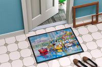 Paradise Yacht Club Sailboats Indoor or Outdoor Mat 24x36 JMK1063JMAT