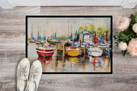 Paradise Yacht Club II Sailboats Indoor or Outdoor Mat 24x36 JMK1064JMAT