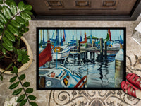 Orange Sail Sailboats Indoor or Outdoor Mat 24x36 JMK1065JMAT