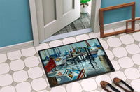 Orange Sail Sailboats Indoor or Outdoor Mat 24x36 JMK1065JMAT