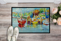 On the Dock Sailboats Indoor or Outdoor Mat 24x36 JMK1070JMAT