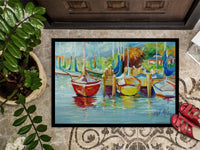On the Dock Sailboats Indoor or Outdoor Mat 24x36 JMK1070JMAT