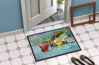 On the Dock Sailboats Indoor or Outdoor Mat 24x36 JMK1070JMAT