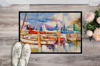 Run Away Sailboats Indoor or Outdoor Mat 24x36 JMK1072JMAT