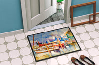 Run Away Sailboats Indoor or Outdoor Mat 24x36 JMK1072JMAT