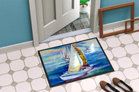 Rock my Boat Sailboats Indoor or Outdoor Mat 24x36 JMK1073JMAT