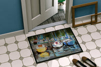Yellow boat Sailboat Indoor or Outdoor Mat 24x36 JMK1084JMAT