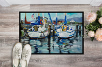 Tourquoise Bay Sailboat Indoor or Outdoor Mat 24x36 JMK1087JMAT
