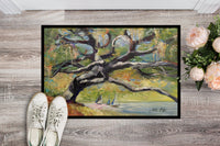 Oak Tree on the Bay with Sailboats Indoor or Outdoor Mat 24x36 JMK1132JMAT
